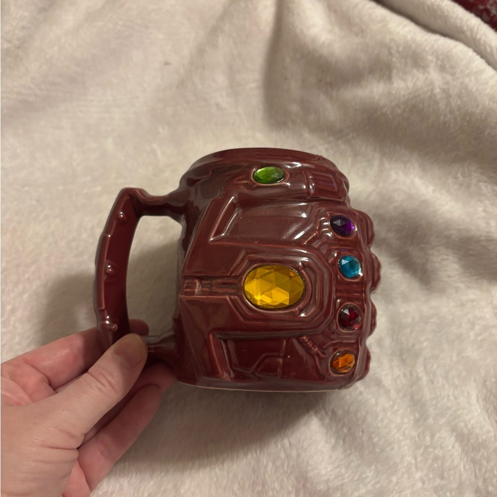 Disney Brown Infinity Gauntlet Mug with Colorful Gems
